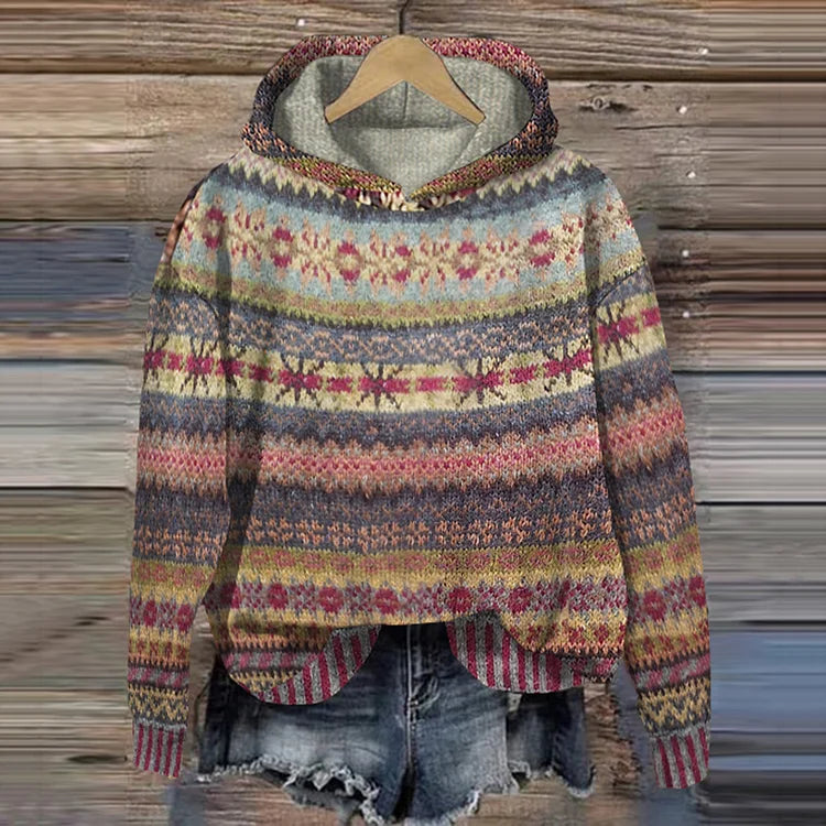 Damska Ciepła Bawełniana Bluza z Kapturem | Nowoczesna Oversize Hoodie 0