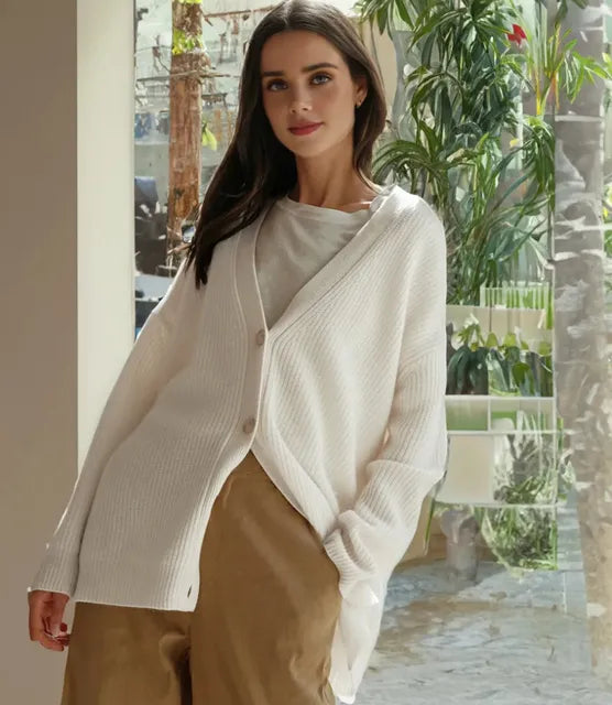 Damski Miękki Sweter Kardigan | Elegancki Oversize na Jesień Zimę 7