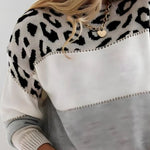 Damski Miękki Sweter w Panterkę | Stylowy Regular Fit Zimowy Sweterek 1