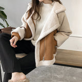 Damski Pluszowy Płaszcz Zimowy | Wygodny Oversize Shearling Coat 2