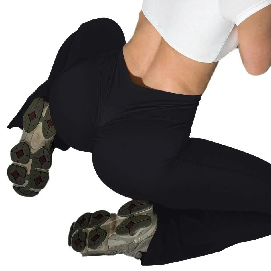 Damskie Elastyczne Legginsy Push-Up | Stylowe Bootcut z Wysokim Stanem 3