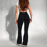 Damskie Elastyczne Legginsy Push-Up | Stylowe Bootcut z Wysokim Stanem 5