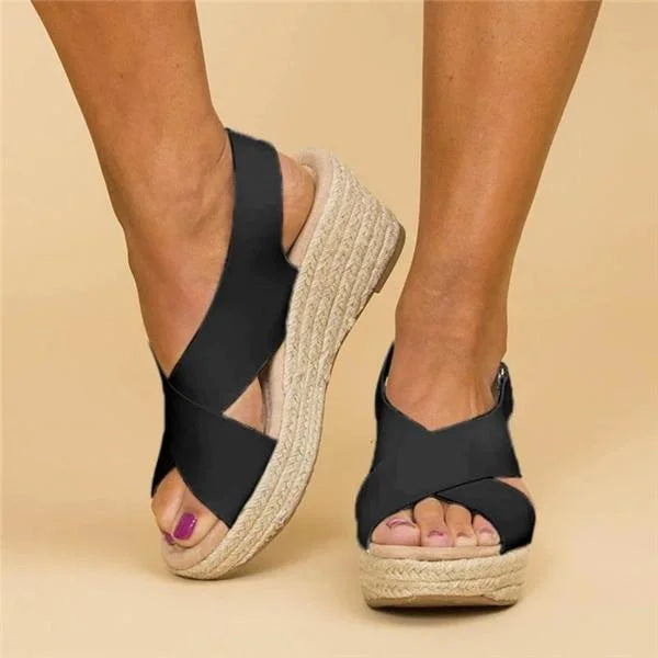 Damskie Ortopedyczne Espadryle Na Koturnie | Wygodne I Stylowe Wkładki Komfortowe 7