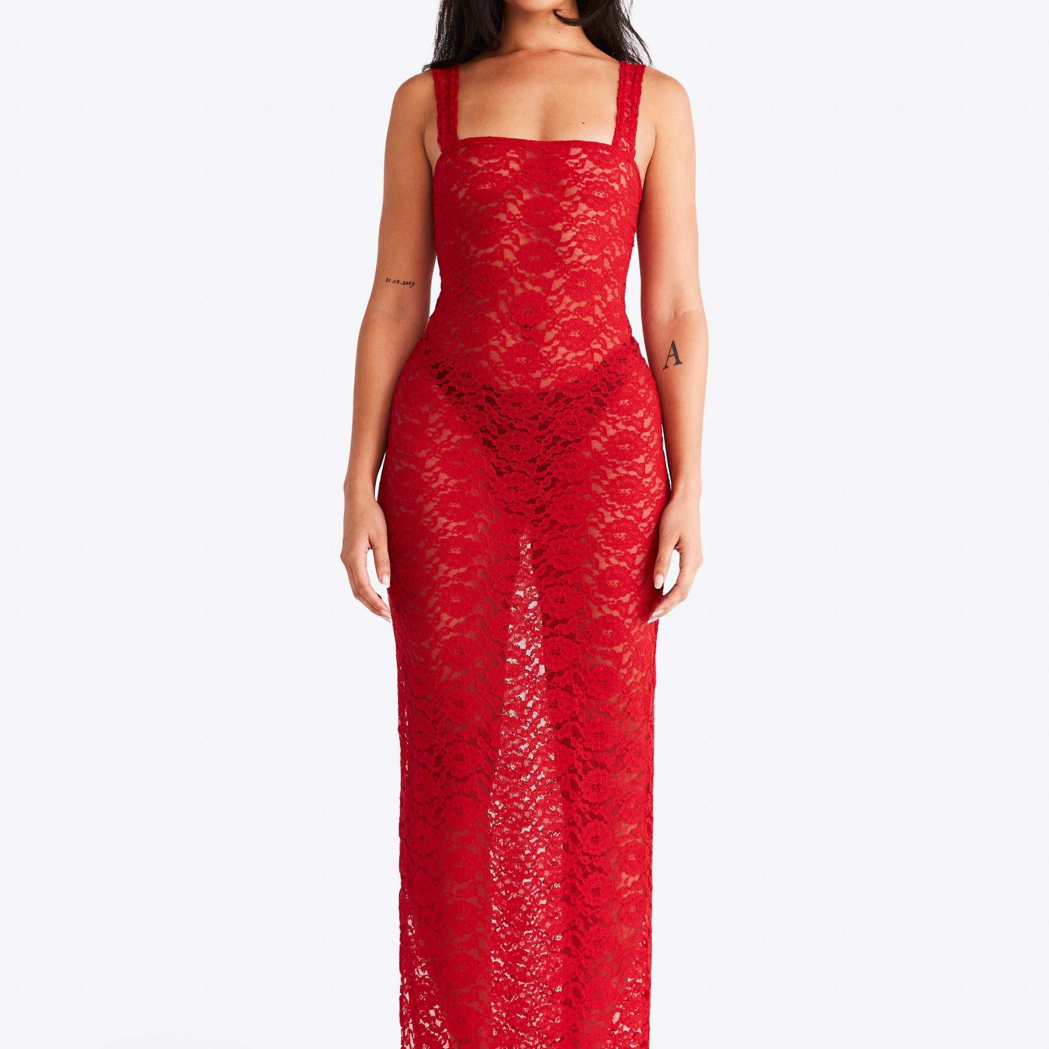 Kobieta Sukienka Sztruksowa Czerwona Sukienka na Wesele | Elegancka Vintage Dress z Kwadratowym Dekoltem 0