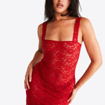 Kobieta Sukienka Sztruksowa Czerwona Sukienka na Wesele | Elegancka Vintage Dress z Kwadratowym Dekoltem 2