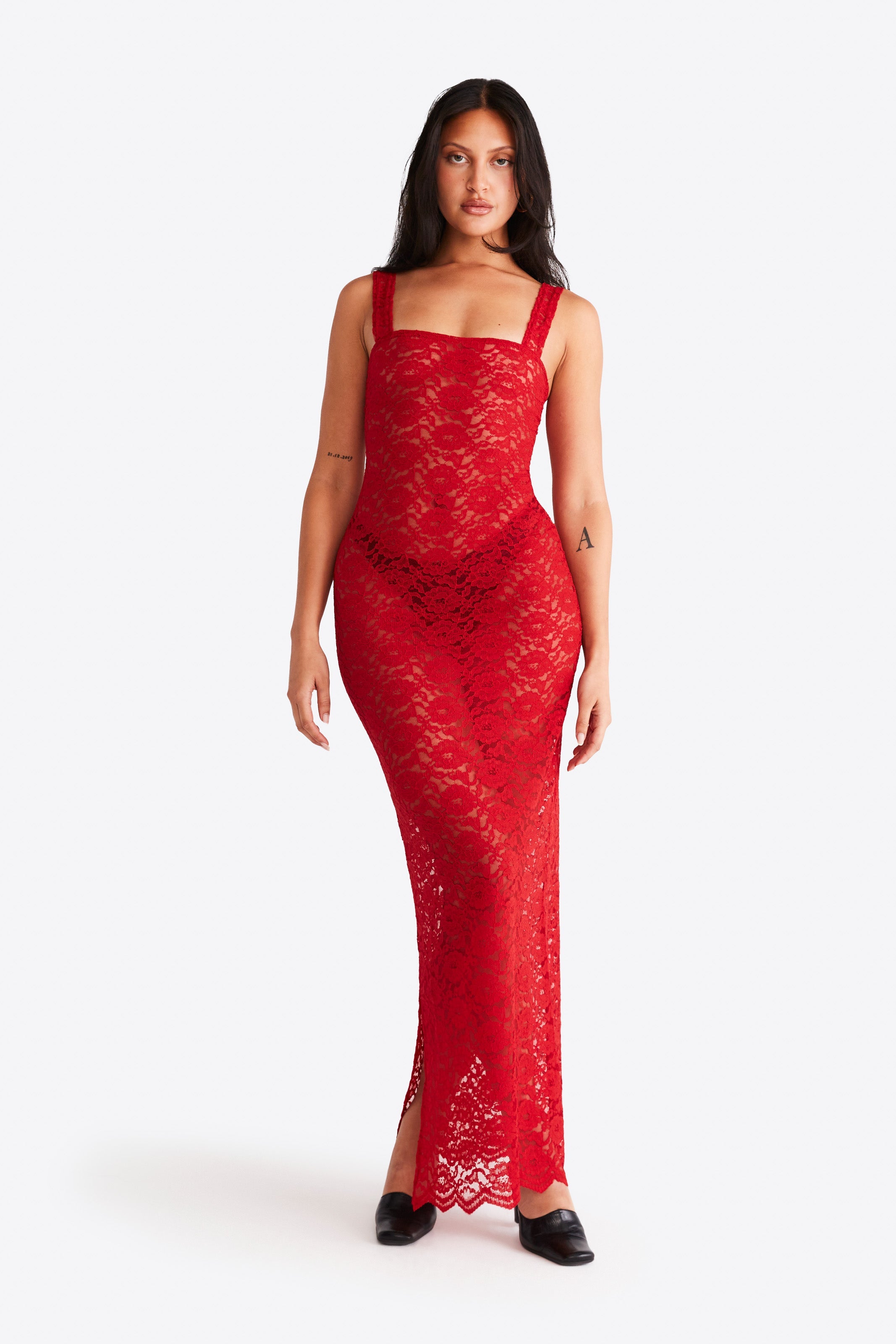 Kobieta Sukienka Sztruksowa Czerwona Sukienka na Wesele | Elegancka Vintage Dress z Kwadratowym Dekoltem 3