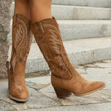 Kozaki Damskie Zamszowe Kowbojki | Eleganckie i Wygodne Buty na Jesień i Zimę 1