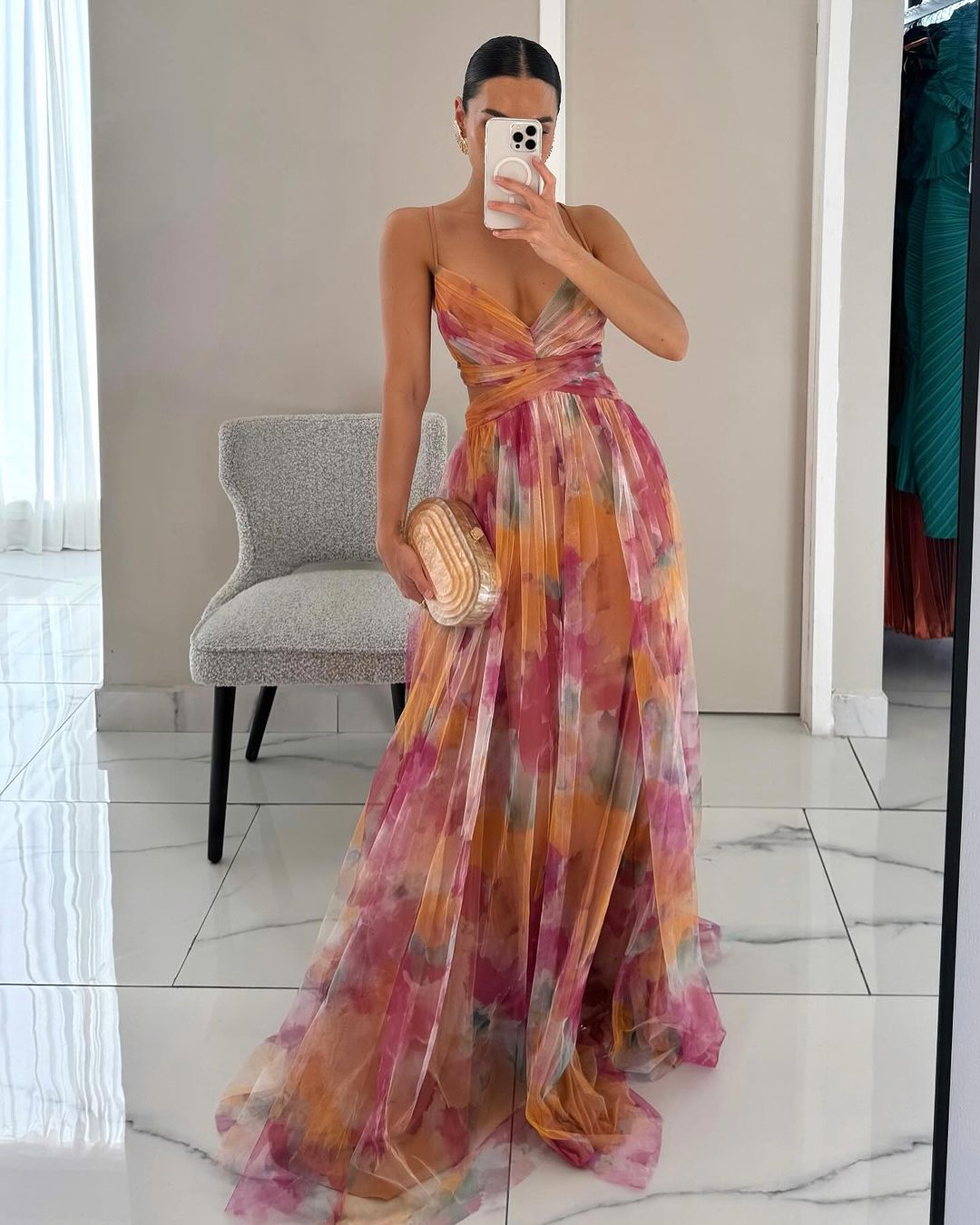 Sukienka Damska Kwiatowa Maxi | Elegancka Letnia Sukienka na Wesele 1