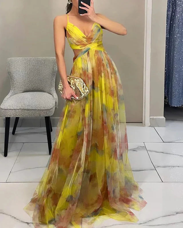 Sukienka Damska Kwiatowa Maxi | Elegancka Letnia Sukienka na Wesele 10