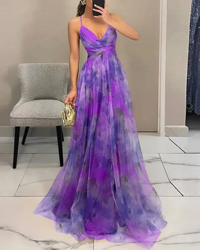 Sukienka Damska Kwiatowa Maxi | Elegancka Letnia Sukienka na Wesele 12