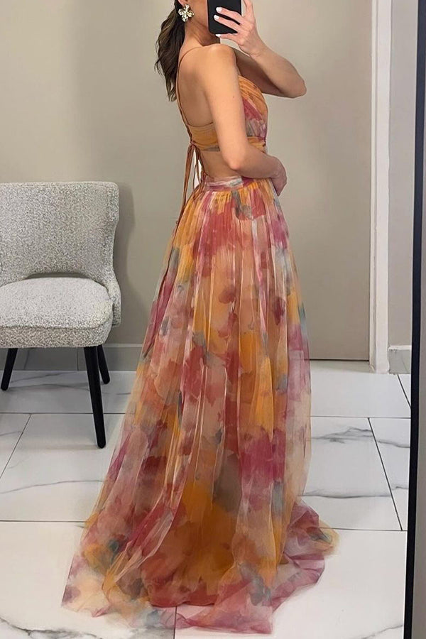 Sukienka Damska Kwiatowa Maxi | Elegancka Letnia Sukienka na Wesele 4